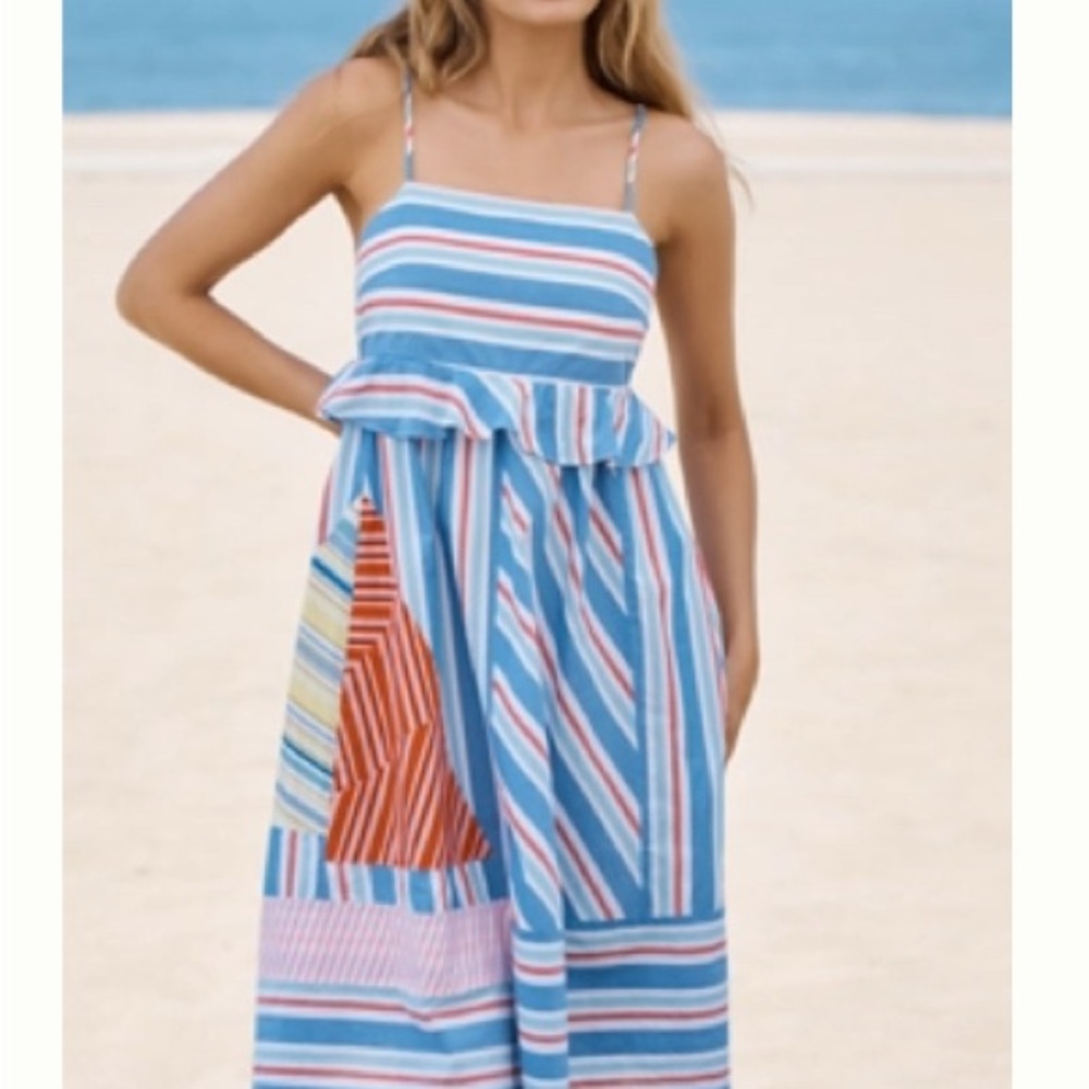 Antropologie Striped Multicolor Sundress